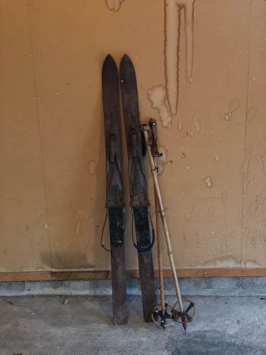 アンティーク スキー板 ストック