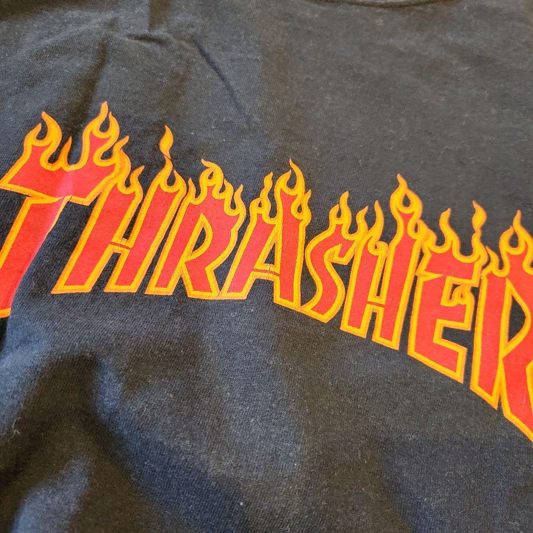 ★THRASHER 炎ロゴ Tシャツ 黒