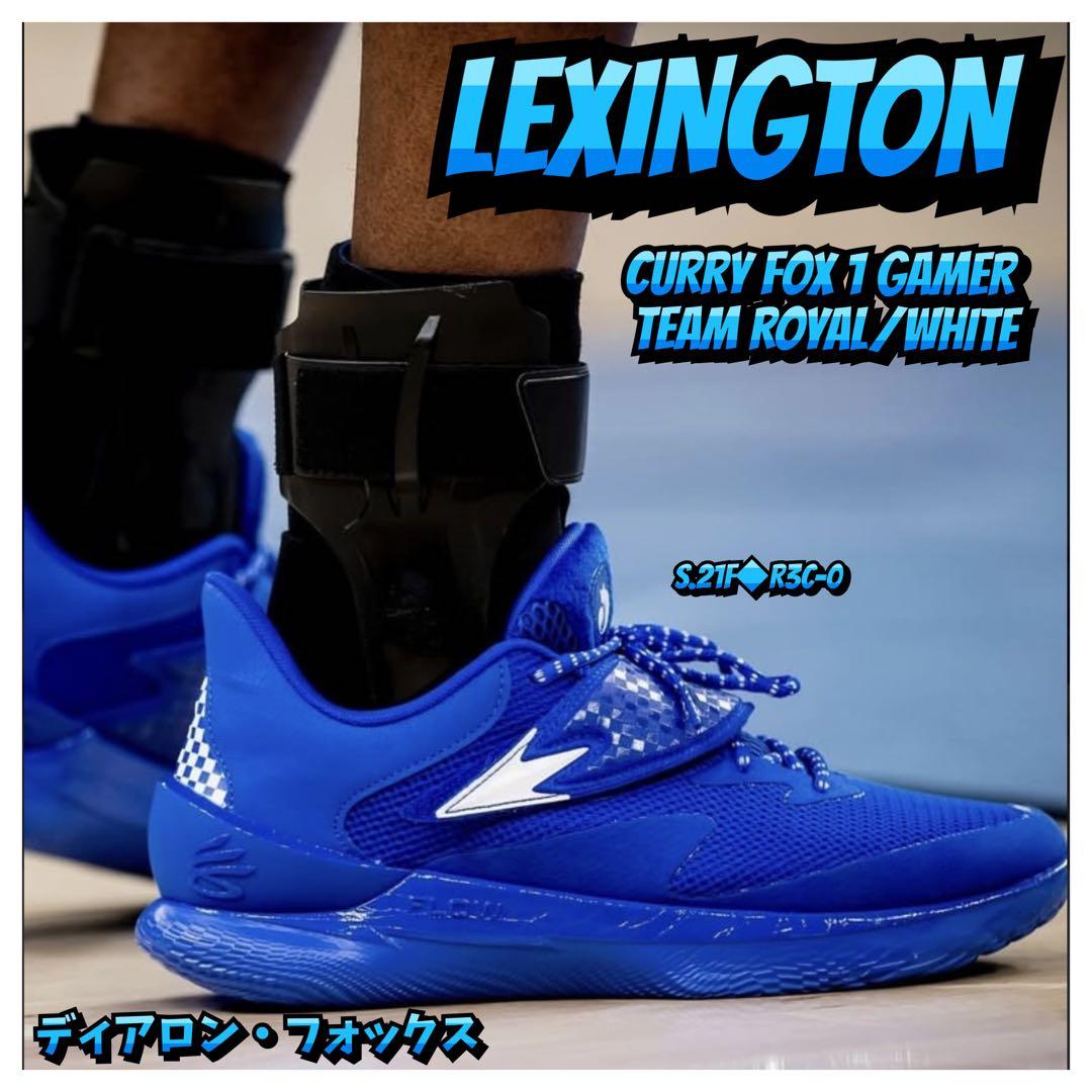 カリーブランド　アンダーアーマー フロー　FOX1 青　フォックス1 バッシュ