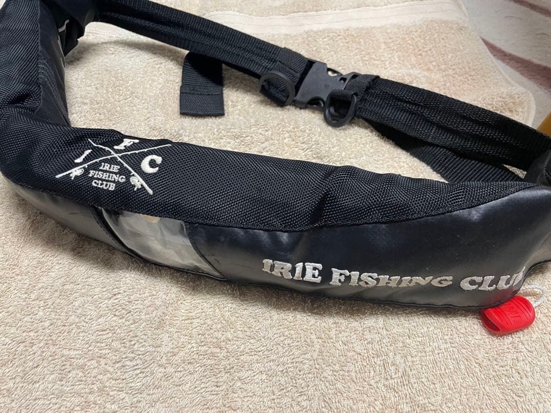 IRIE FISHING CLUB ライフジャケット ブラック 膨張式PFD