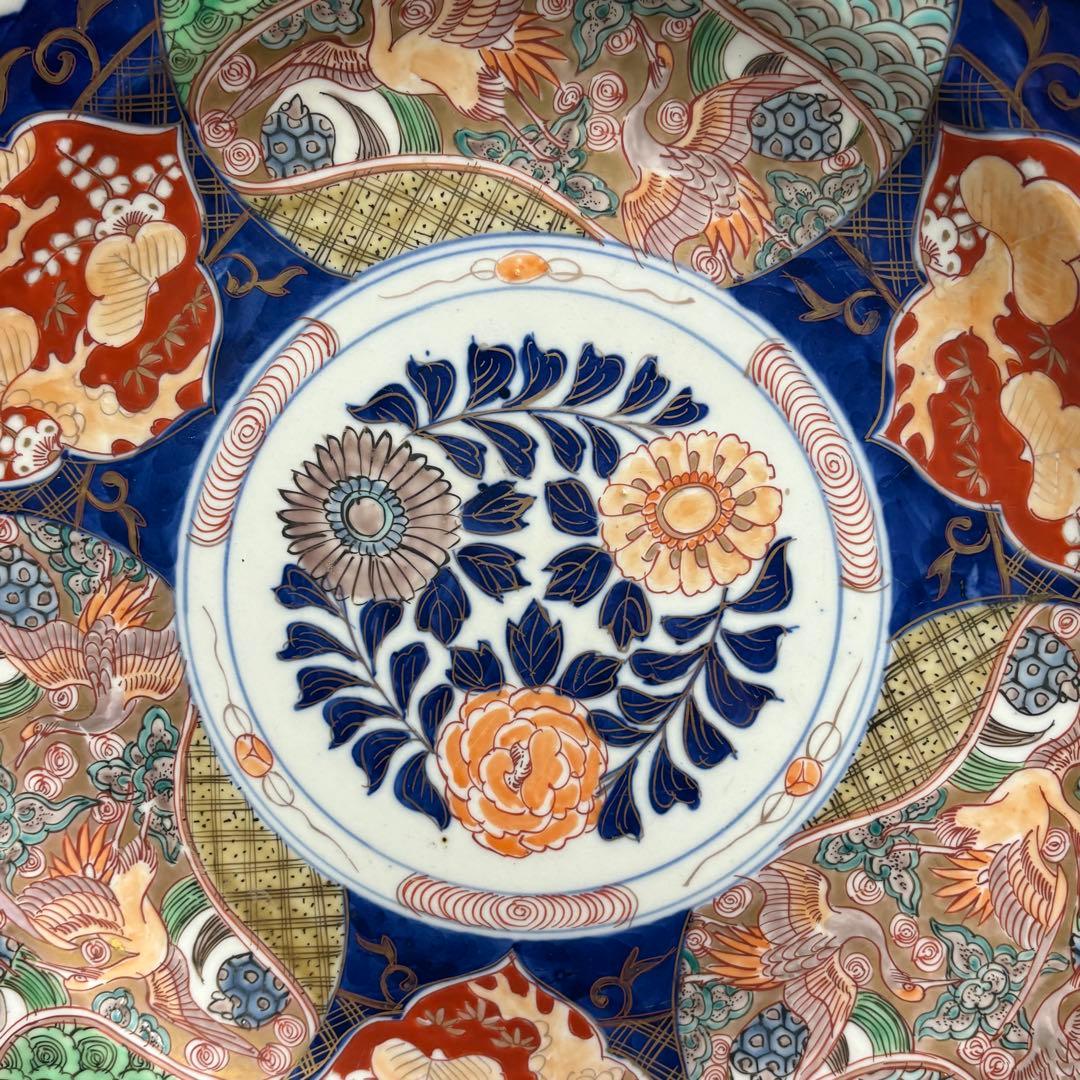 江戸時代◎古伊万里 赤絵　大皿　正月　御節　おもてなし