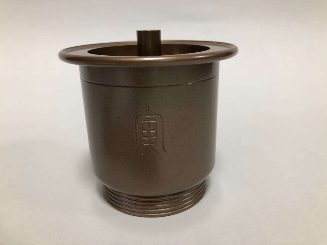 黄銅香炉　戊寅　蓮田修吾郎作　文化勲章受章　共箱　美品