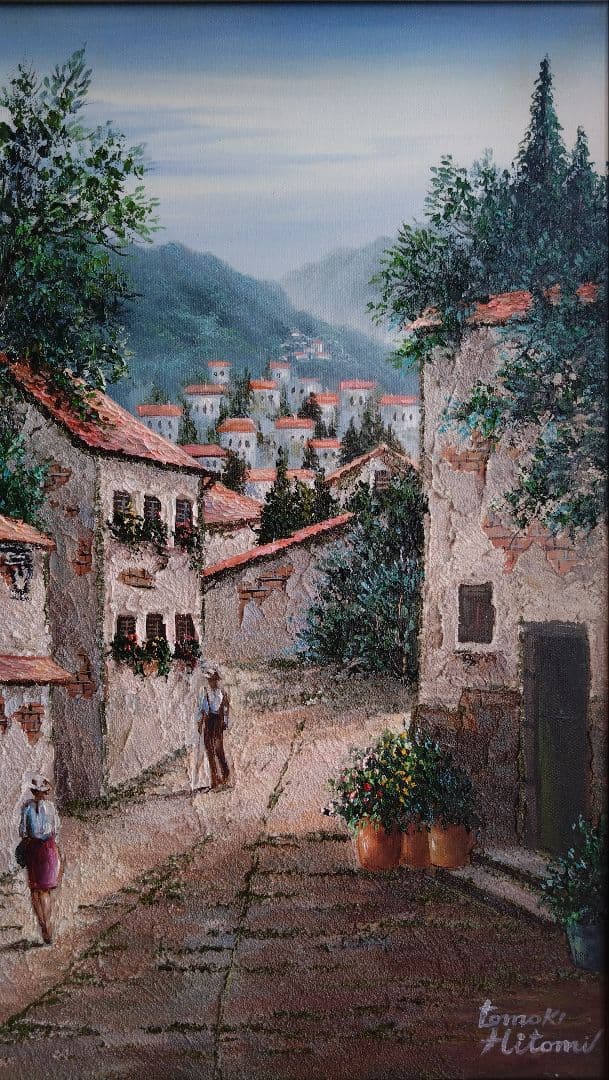 人見友紀　伝説の逃亡画家　油彩　油絵