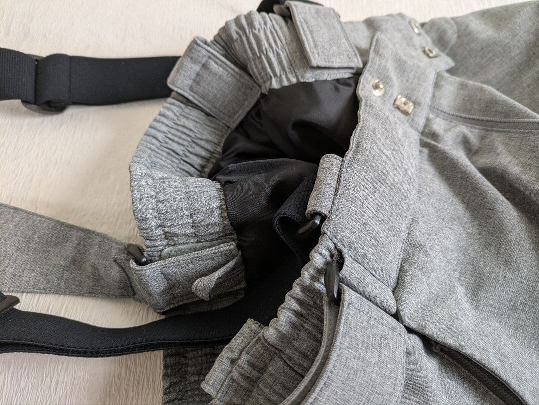 【美品】Descente スキーパンツ 女性用sizeＬ グレー