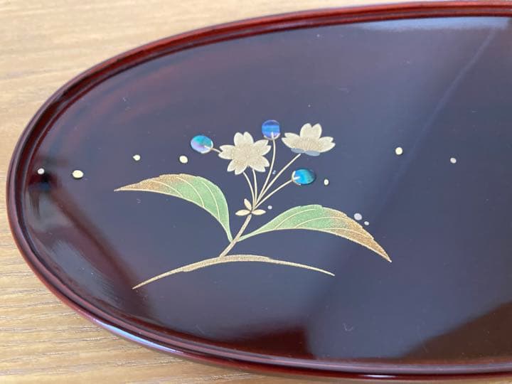 輪島塗　兼用皿　5個セット　箱付き