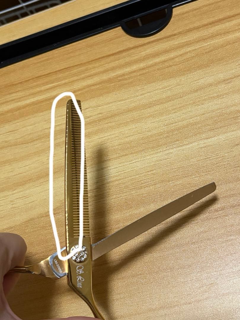 シルバーライン　消しゴムスキバサミ　トリミングシザー　7インチ