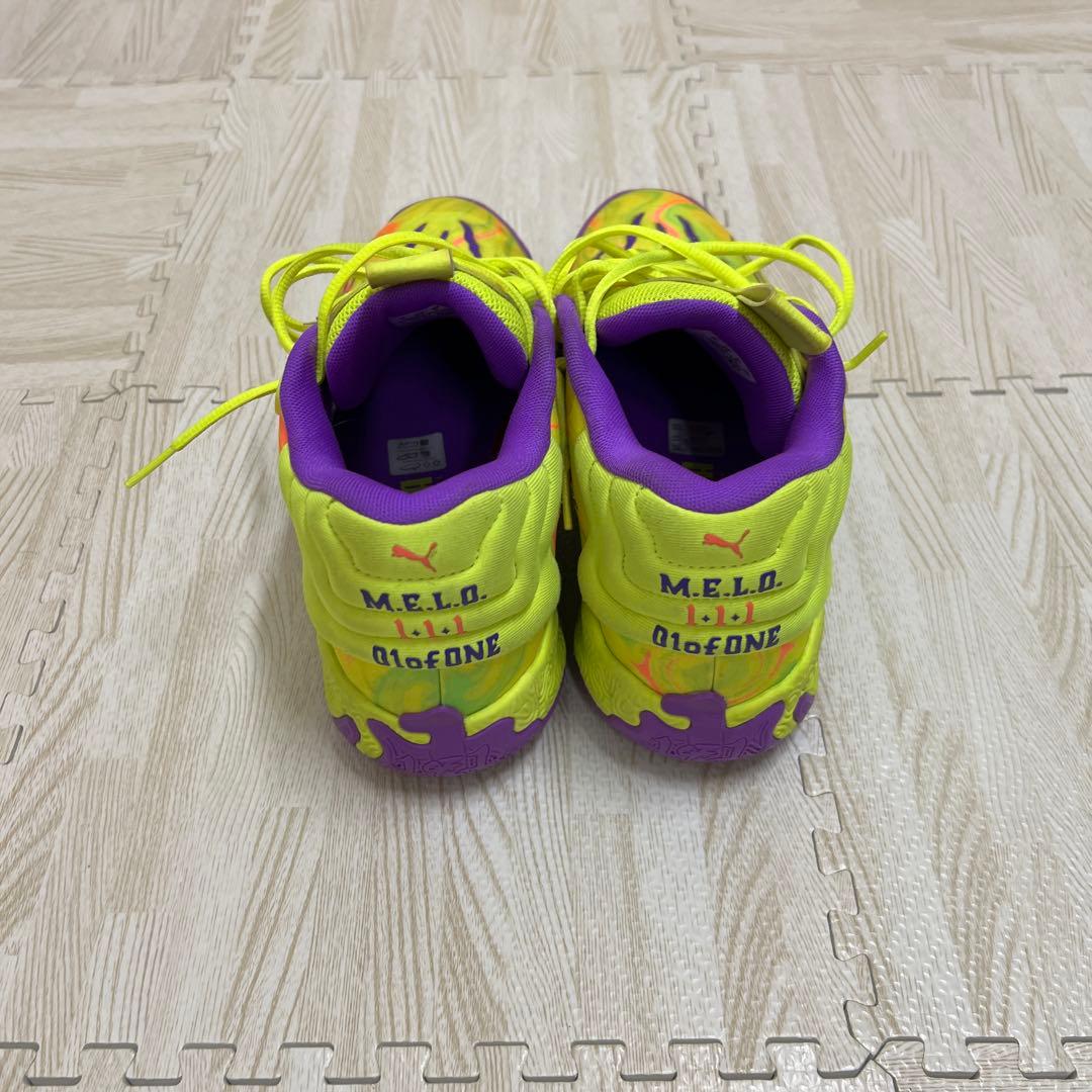 バスケットシューズ イエロー/パープル ハイカット