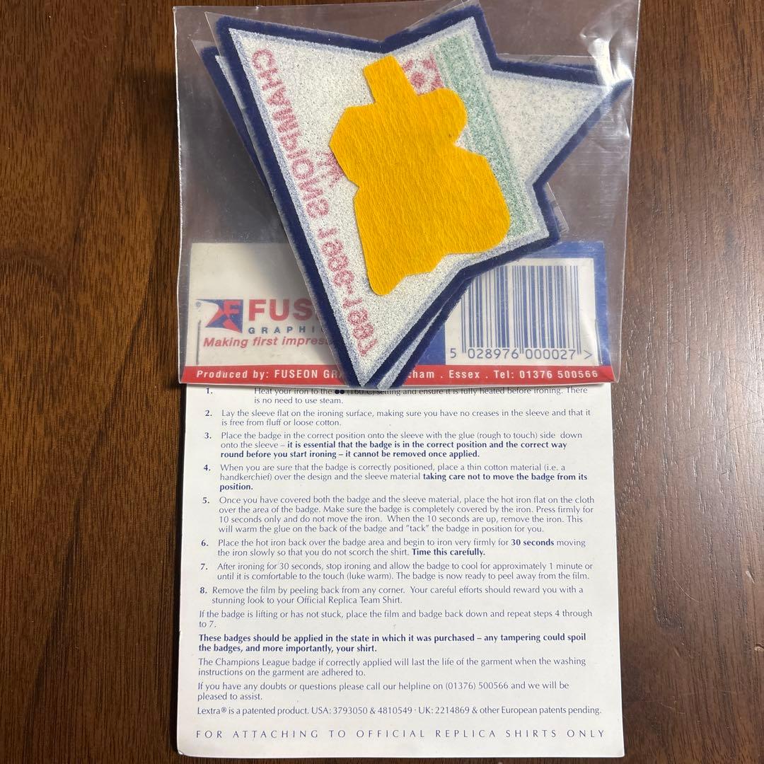 1996-97 プレミアリーグ チャンピオンバッジ マンチェスターユナイテッド用