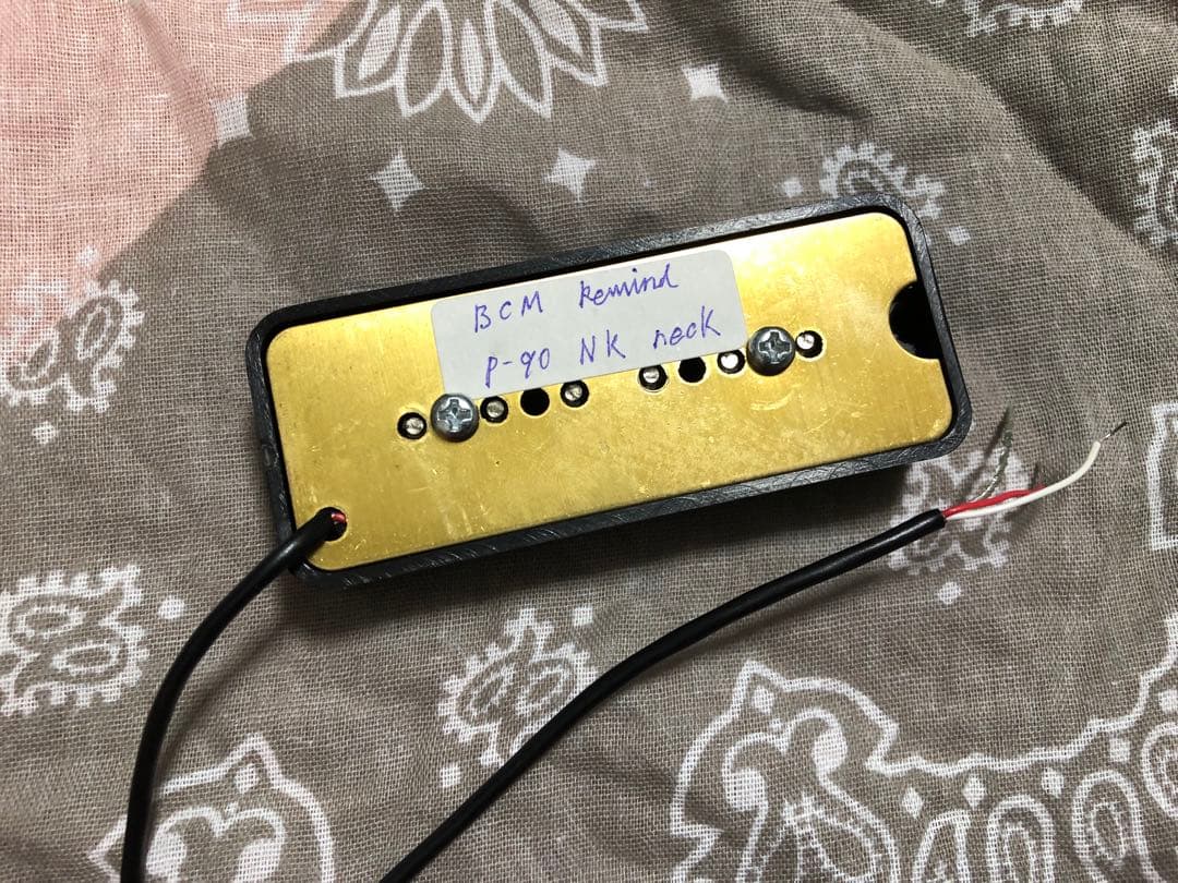 個人製作ピックアップ　超パワーP-90 NK ネック