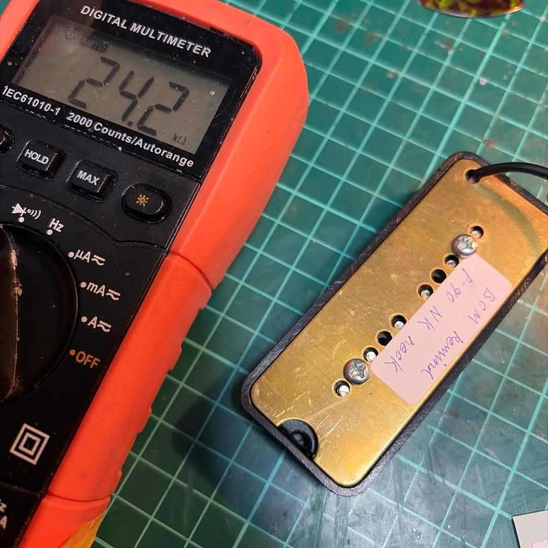 個人製作ピックアップ　超パワーP-90 NK ネック