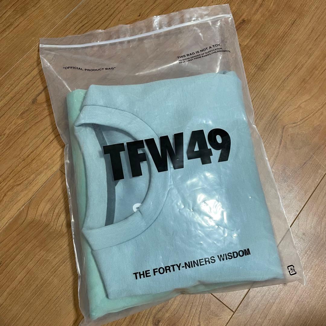 TFW49 プルオーバー スウェット　M グレー　グリーン　ミント