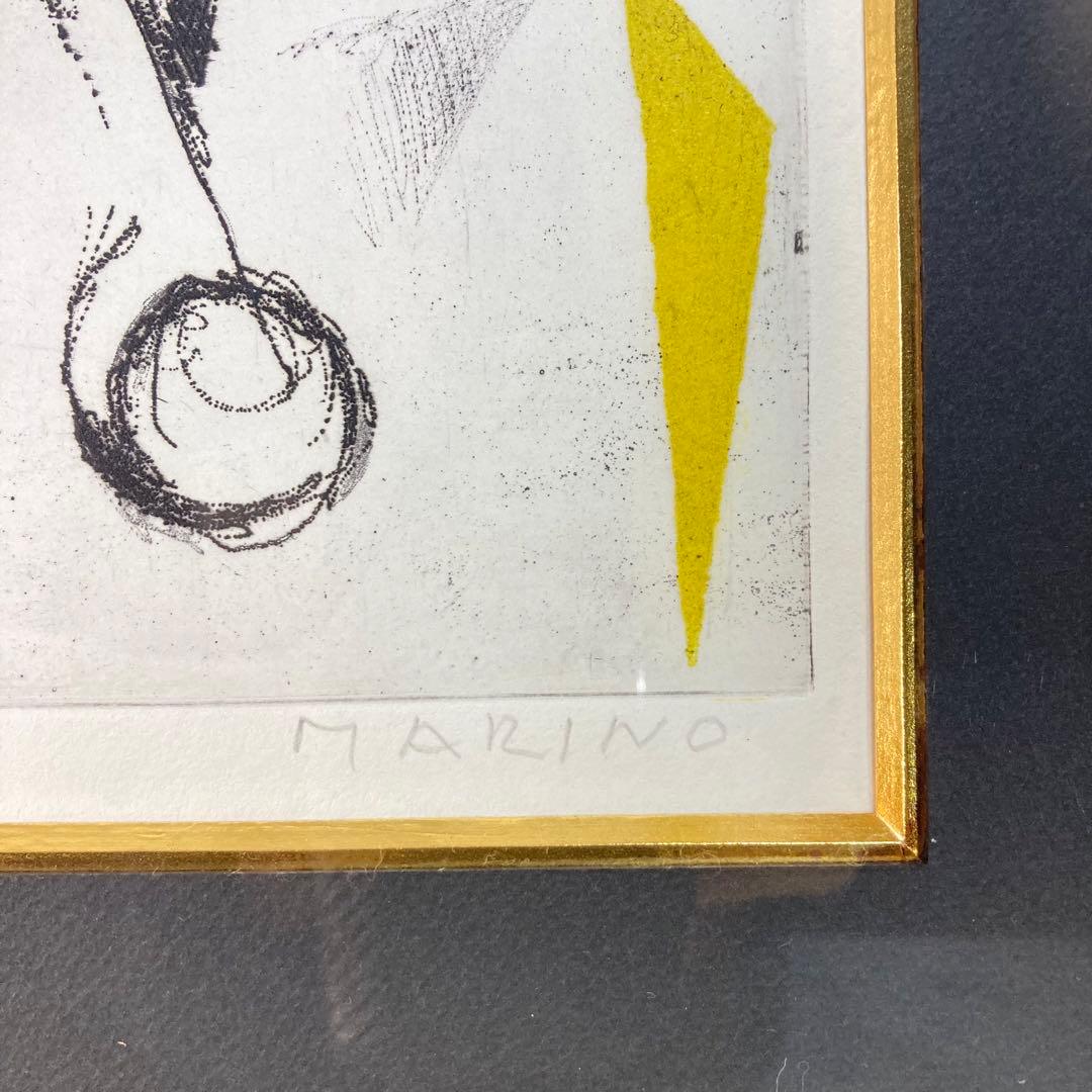 【真作保証】マリノ・マリーニ「馬」カラー銅版 直筆サイン 90部限定 版画