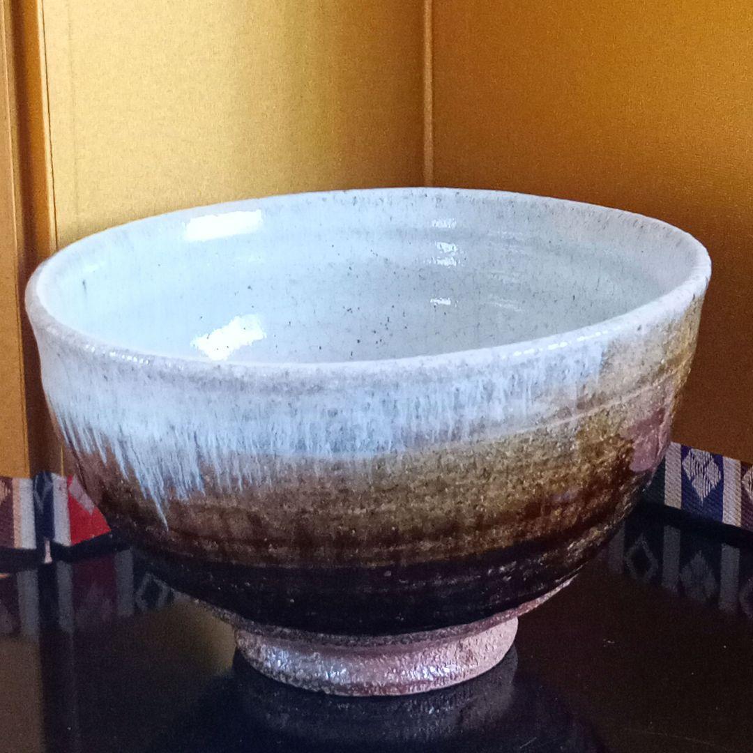 茶道具　唐津焼　茶碗　抹茶碗　帆柱窯　中嶋紀文造　共箱