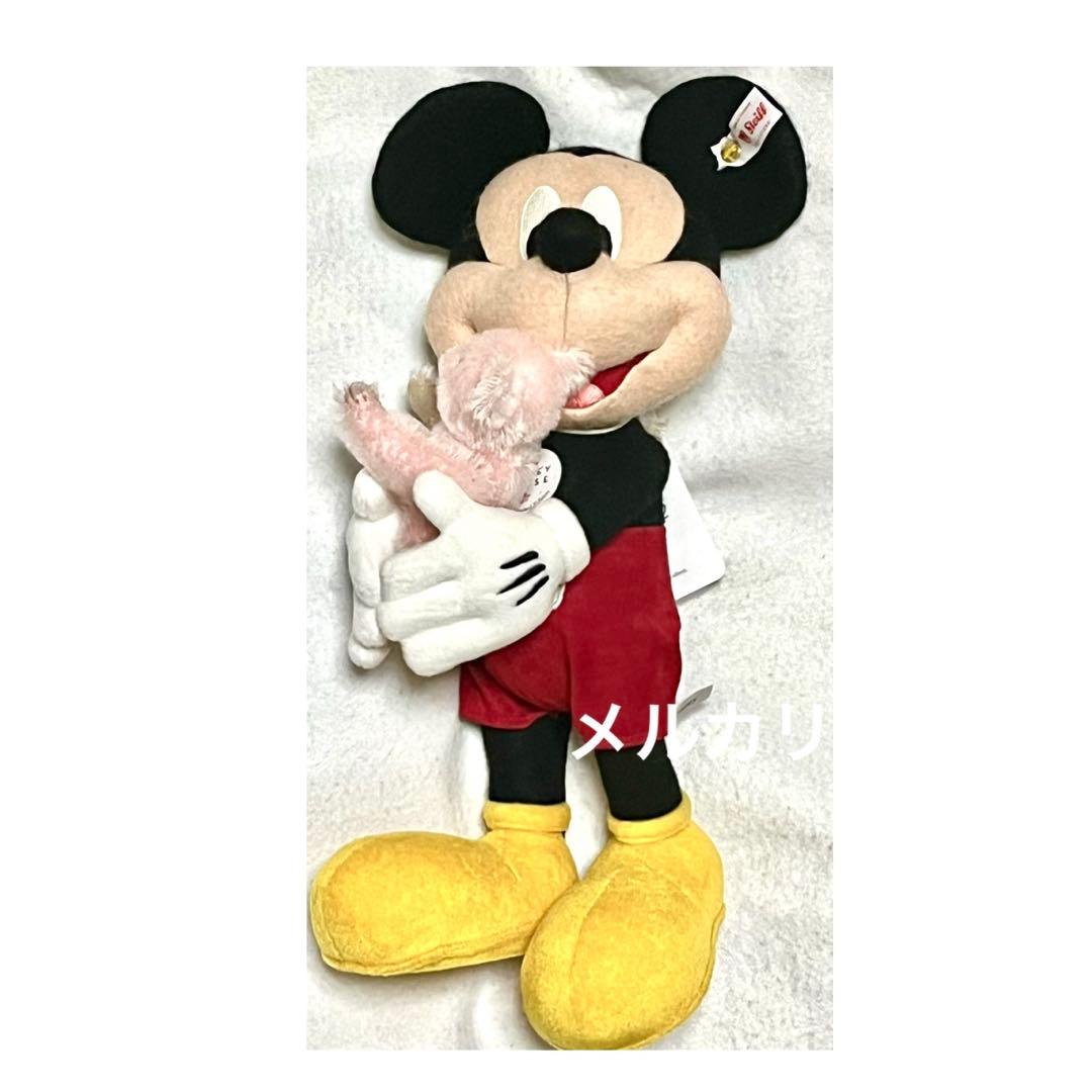 日本限定　ミッキーマウスとテディベア桜 シュタイフ