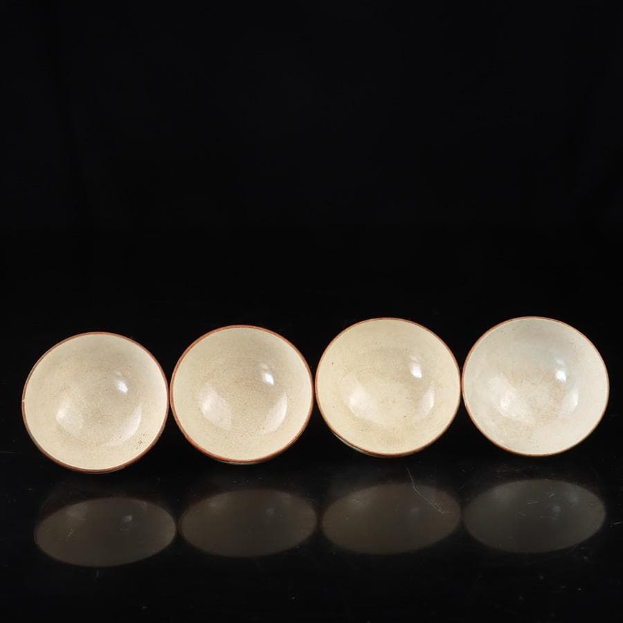 Y3337-1 九谷焼 金彩赤絵 煎茶碗揃 急須・湯冷まし・煎茶碗 共箱　　よ