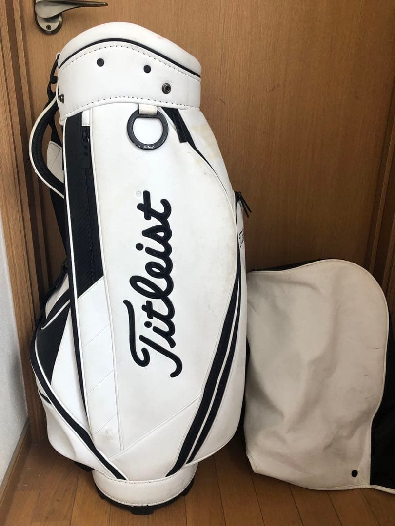 【送料込み】廃盤希少　タイトリスト　ホワイト　キャディバッグ