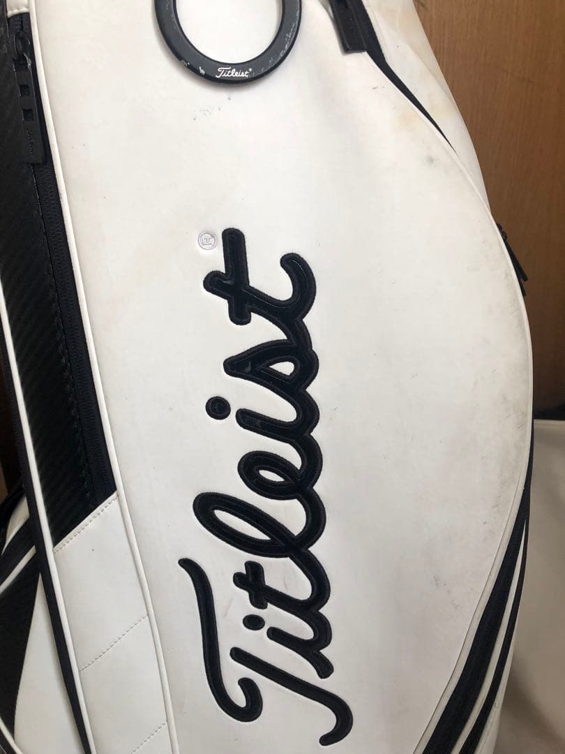 【送料込み】廃盤希少　タイトリスト　ホワイト　キャディバッグ