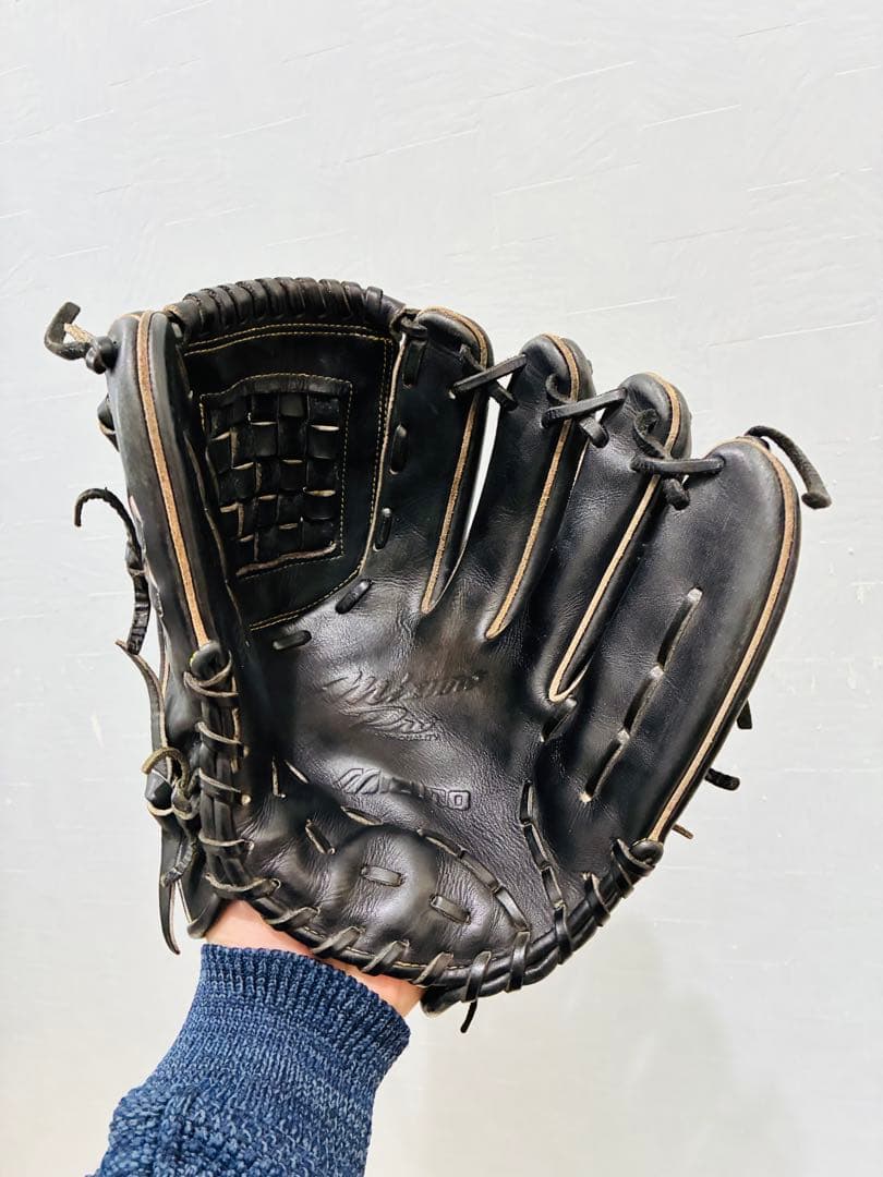 ミズノプロ MIZUNO Pro 最高級 極美品 硬式 投手用 旧ロゴ 廃盤レア