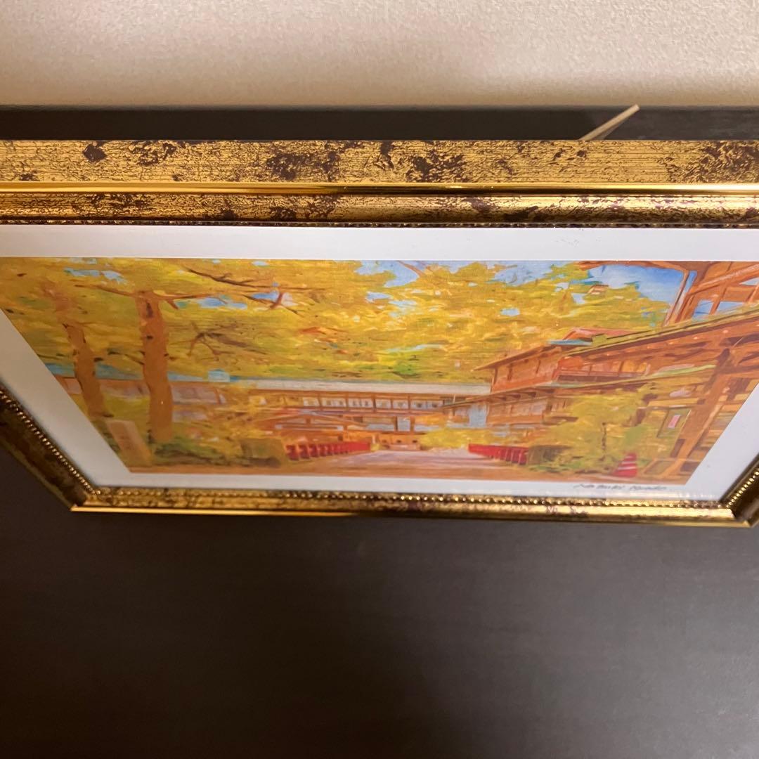 ジブリアート10 千と千尋の神隠しより「積善館」額装品32.7㎝×24.0㎝