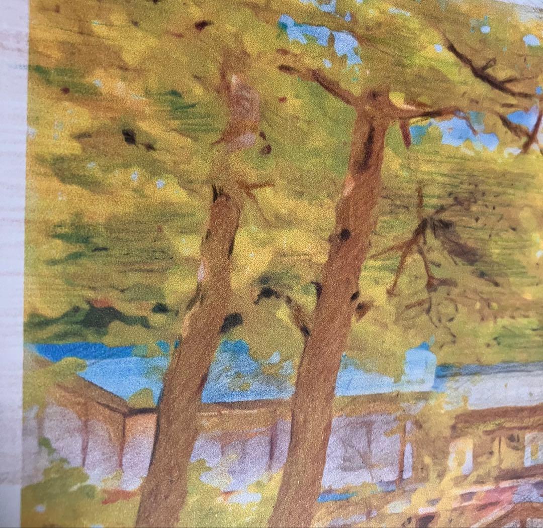 ジブリアート10 千と千尋の神隠しより「積善館」額装品32.7㎝×24.0㎝