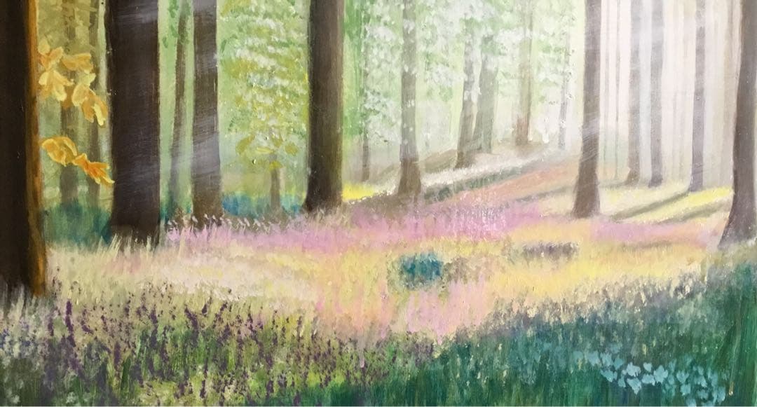 油絵　「　陽　光　] 原画　F6号