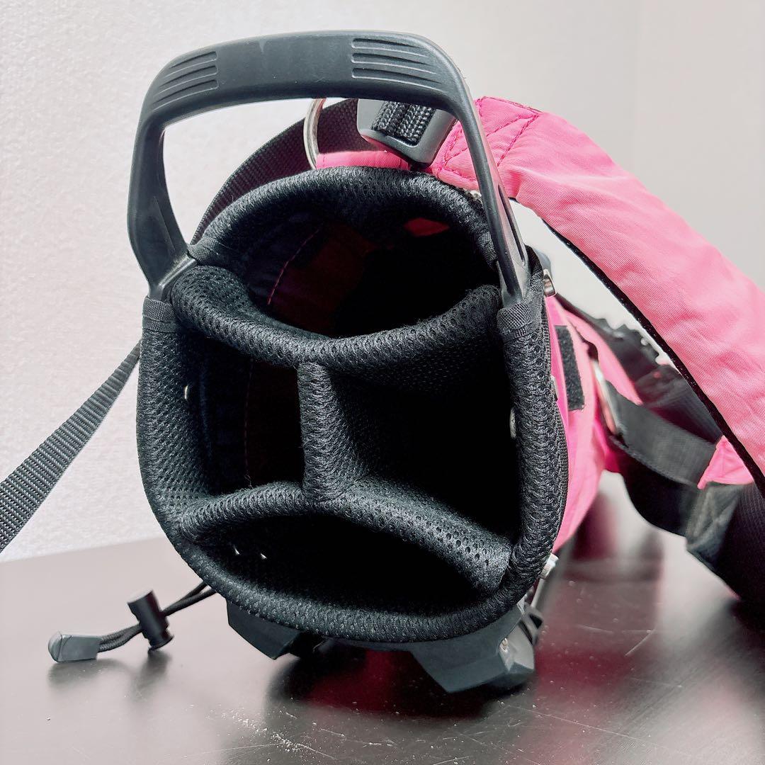 ジャックバニー スタンドキャディバッグ ピンク 軽量 4分割 JackBunny