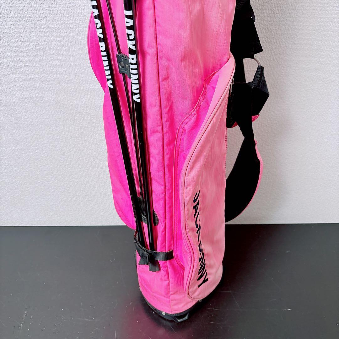 ジャックバニー スタンドキャディバッグ ピンク 軽量 4分割 JackBunny