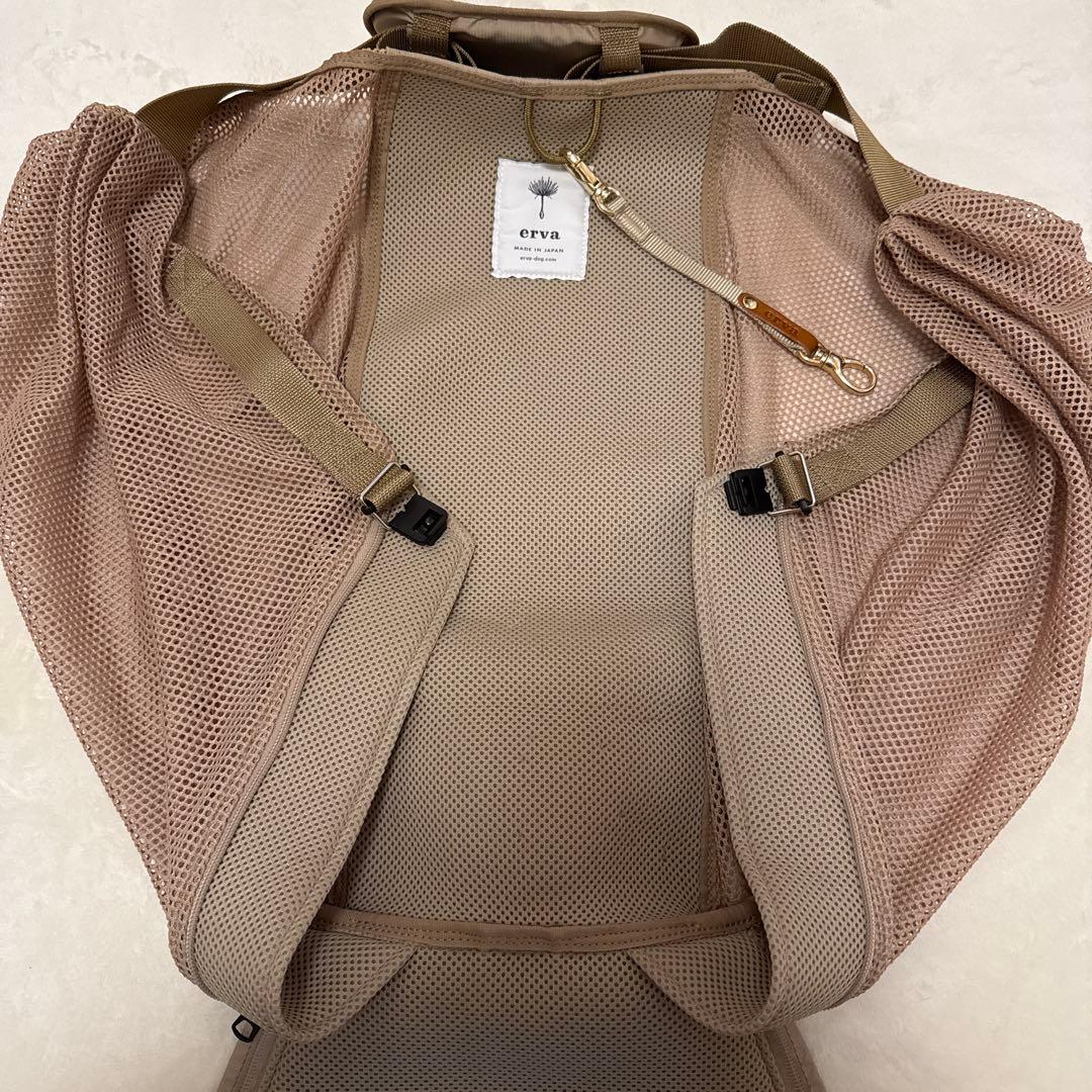 【erva】メッシュアベルトスリング 4kg~15kg ドッグスリング