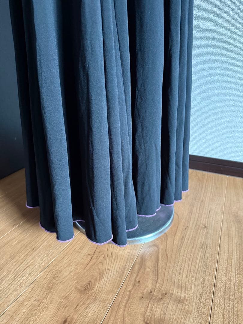 フラメンコ　リバーシブルニットワンピース　黒紫　ボレロセット　アルマフラメンカ