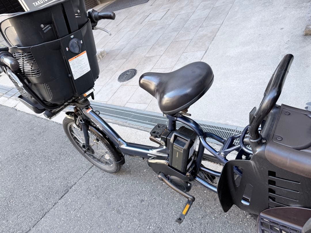 大阪府　子供乗せ　ヤマハ　電動アシスト自転車 チャイルドシート付き