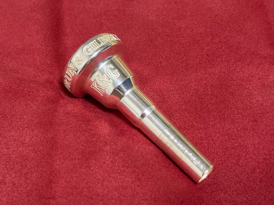 K&G 3D テナーホーン/アルトホルン マウスピース 銀メッキ 箱あり