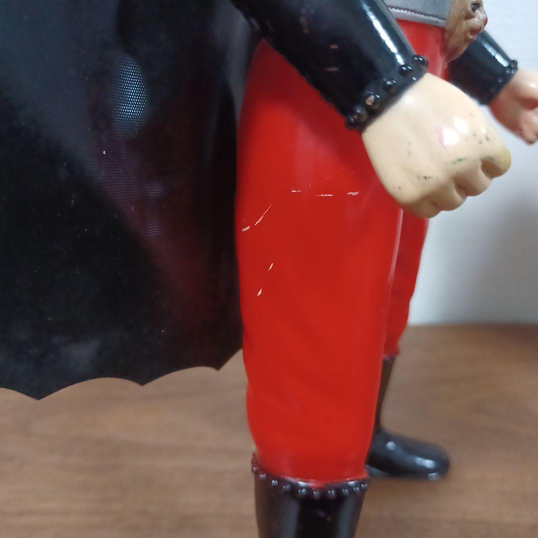 当時物　ブルマァク製「怪傑ライオン丸」黒マント付き希少ソフビフィギュア