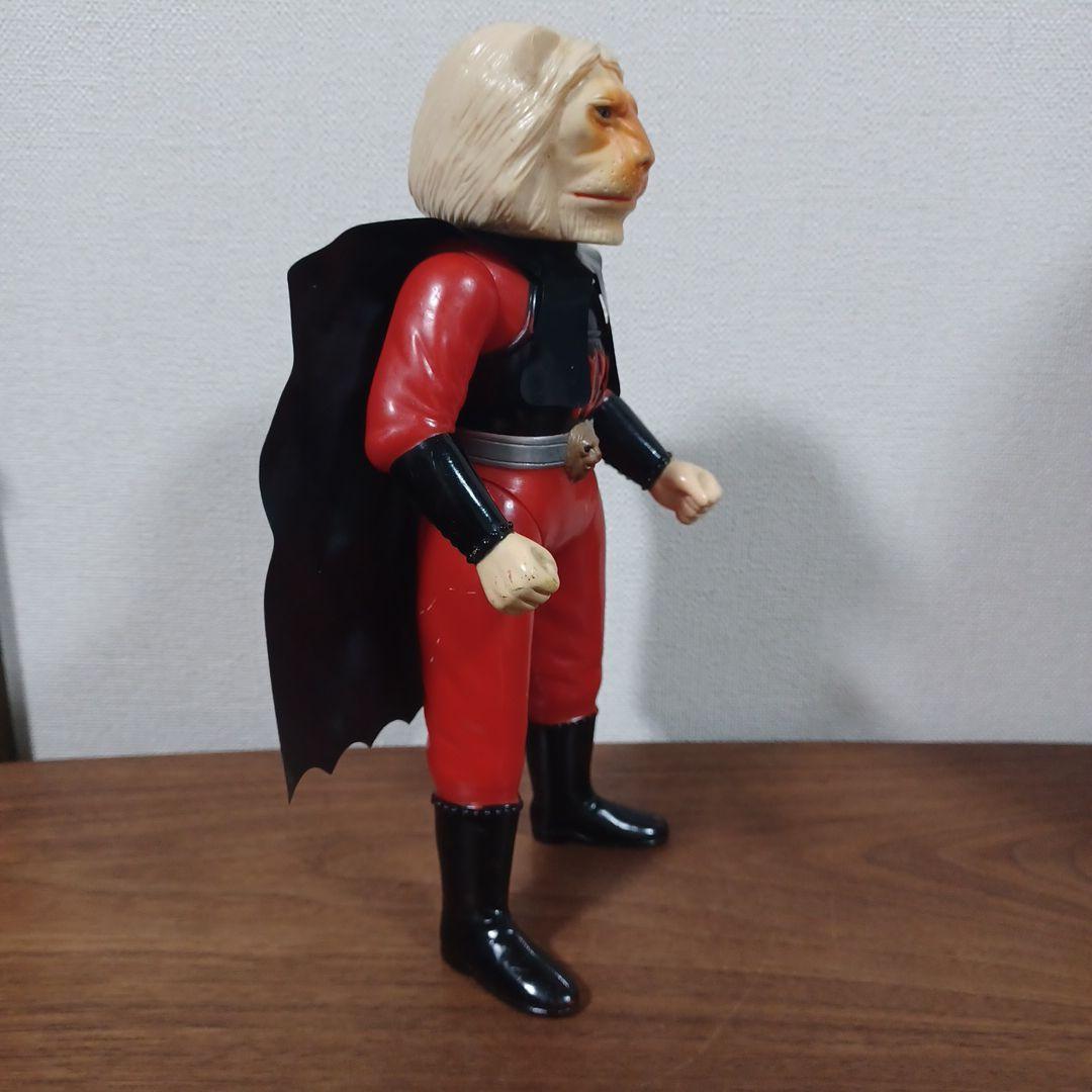 当時物　ブルマァク製「怪傑ライオン丸」黒マント付き希少ソフビフィギュア