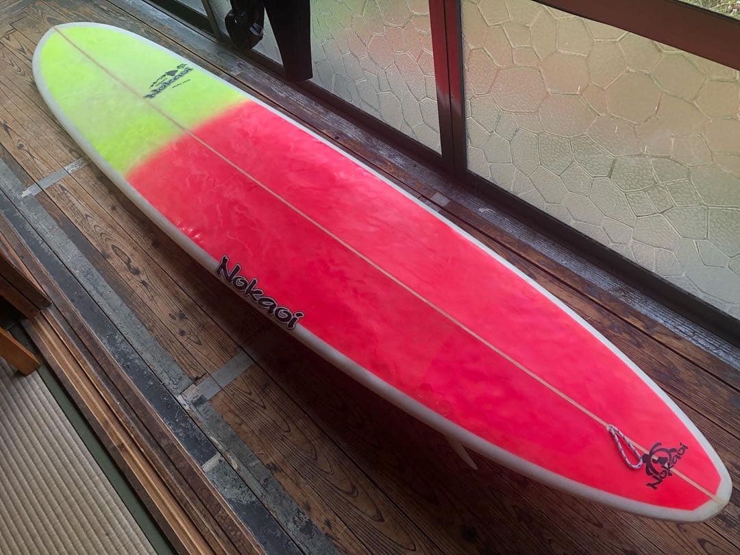 岡山手渡しロングボード　懐かしいパフォーマンス系9ft サーフィン　海遊び