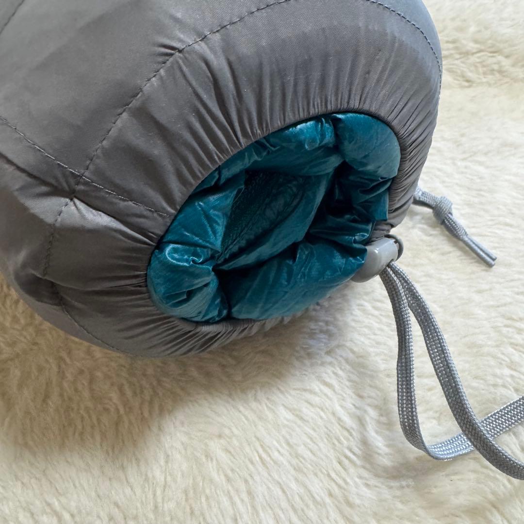 極美品モンベル800FP ダウンハガー800 #3 R/ZIP保管袋付　青緑