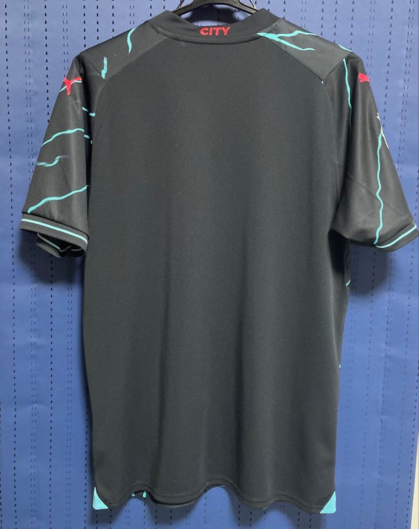 【未使用新品】マンチェスターシティ　23-24サードユニフォーム　パッチ付
