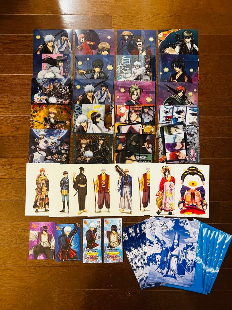 銀魂 まとめ売り クリアプレート クリアカード 未使用 坂田銀時 桂小太郎