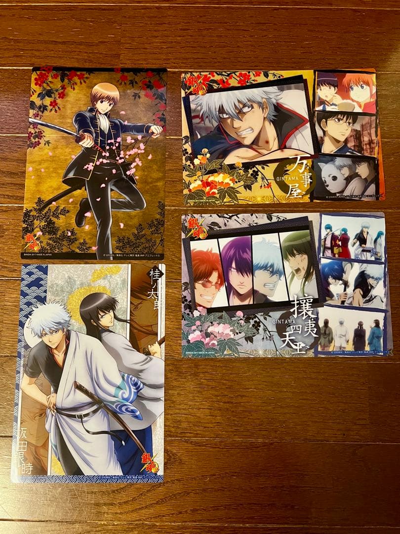 銀魂 まとめ売り クリアプレート クリアカード 未使用 坂田銀時 桂小太郎