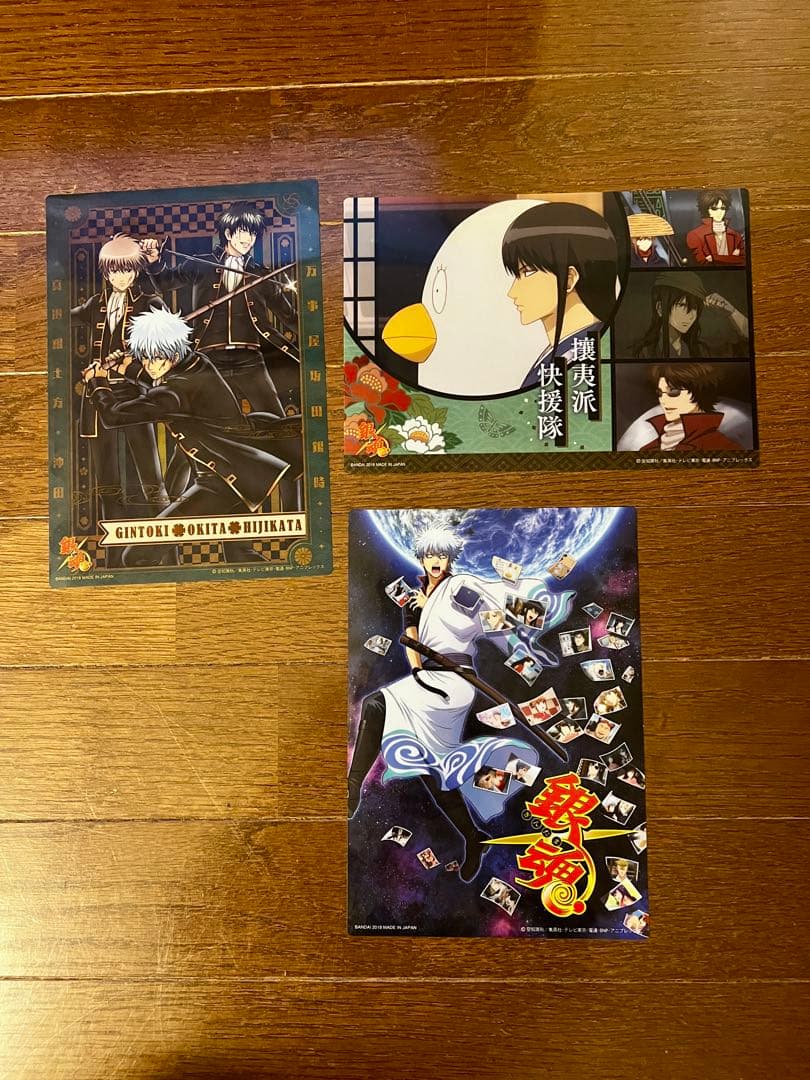 銀魂 まとめ売り クリアプレート クリアカード 未使用 坂田銀時 桂小太郎