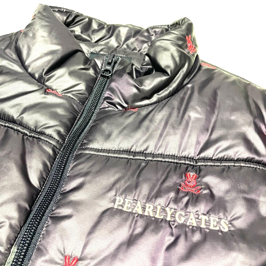 【フォロー割】 美品 パーリーゲイツ 中綿ベスト サイズ5 肉厚 パープル