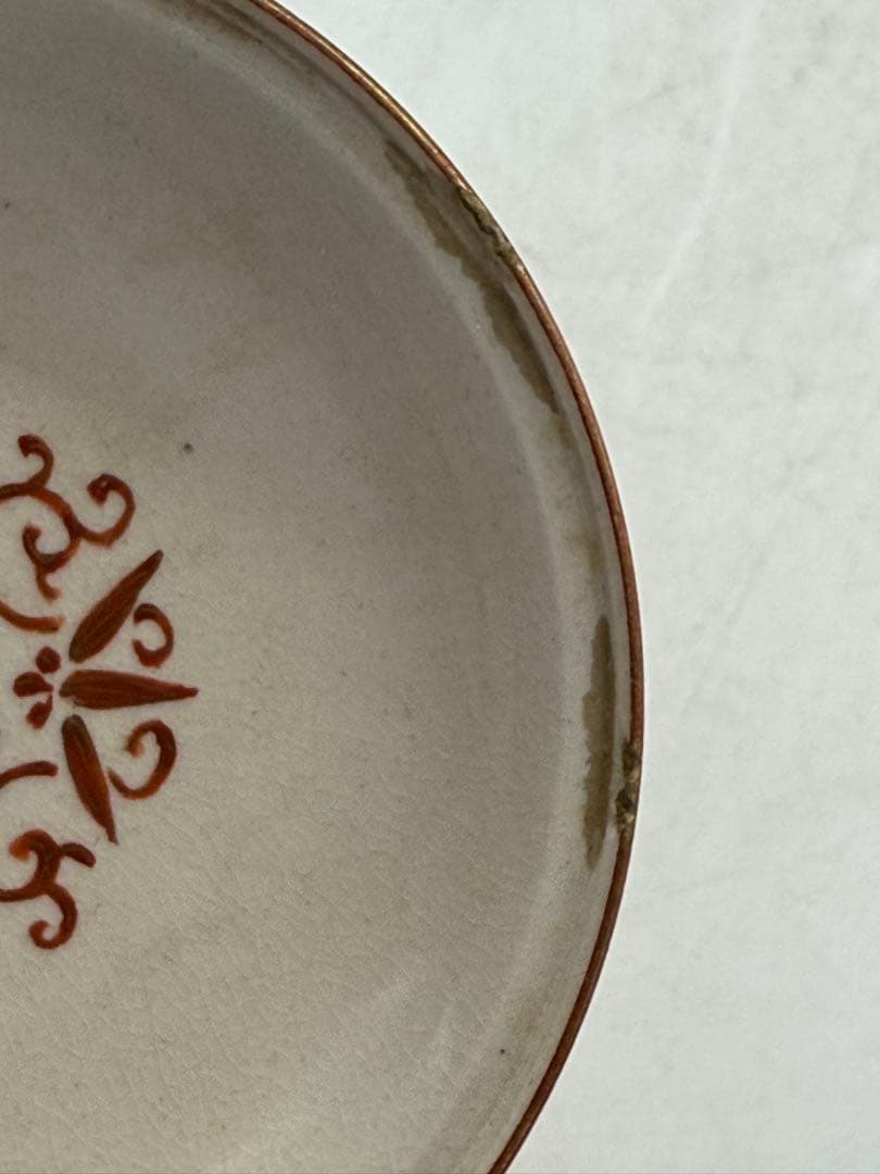 明治　極上　九谷　蓋茶碗③ 九谷谷口造　送料込み250130