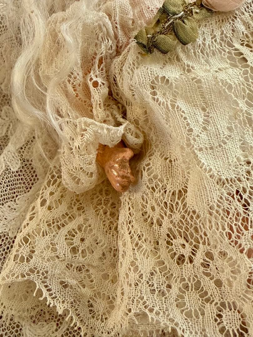 フランス　アンティーク　ユニフランスミニョネットドール1910年オリジナルドレス