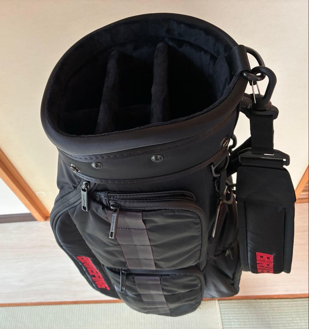 【美品】最終値下BRIEFING CR-6 ★黒★ゴルフキャディバッグ