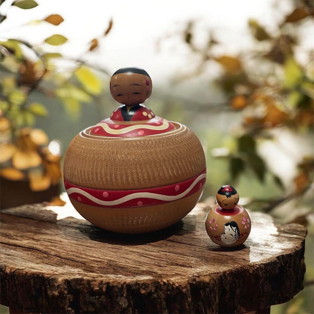 木製こけし 大小セット