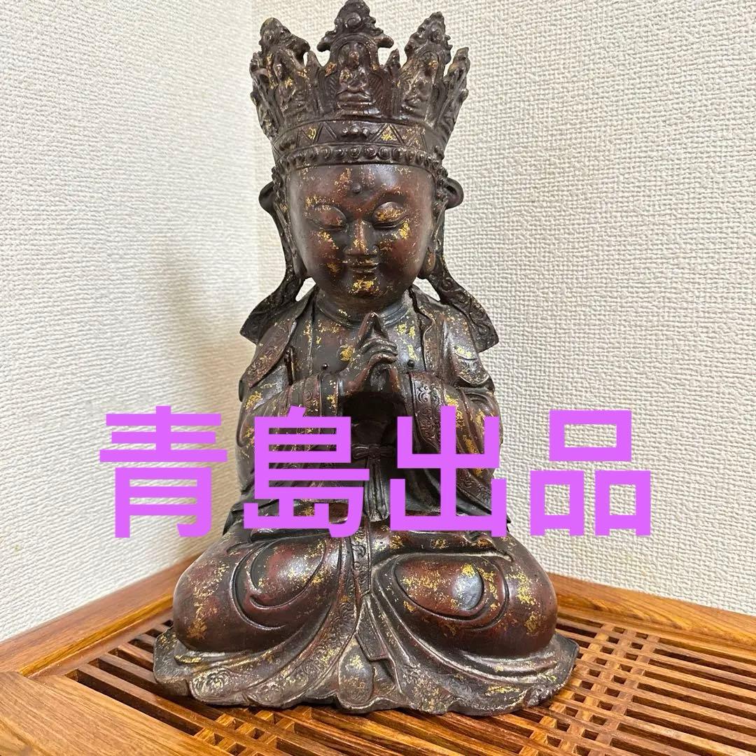 骨董品　古美術　チベット仏　仏教美術　中国美術　琉金佛　仏像　鉄仏　大明永樂年製