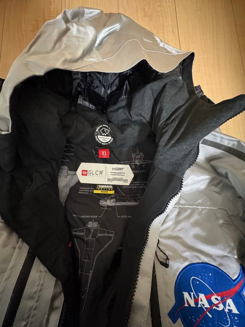 NASA シルバー スキーウェアXL