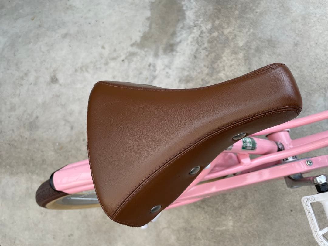 アサヒサイクル　子供用自転車 ピンク バスケット・補助輪付き18インチ　点検済み