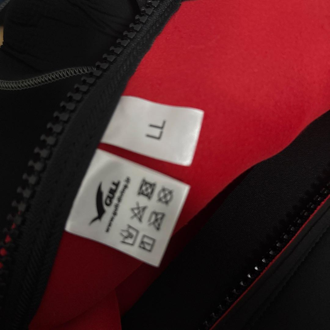 ガル/GULL/ウエットスーツ/5mm/ロングファスナー/黒/青/LL