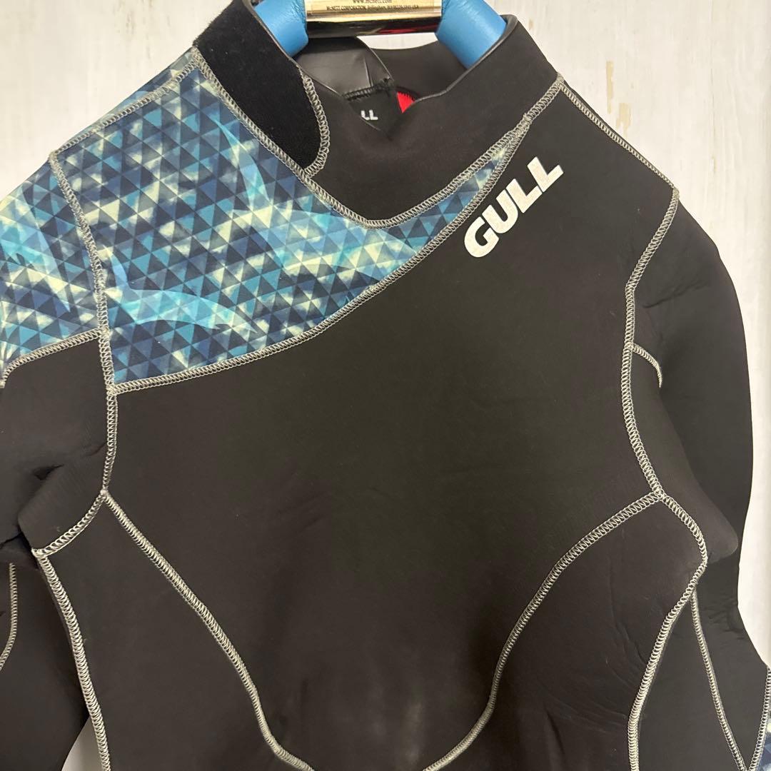 ガル/GULL/ウエットスーツ/5mm/ロングファスナー/黒/青/LL