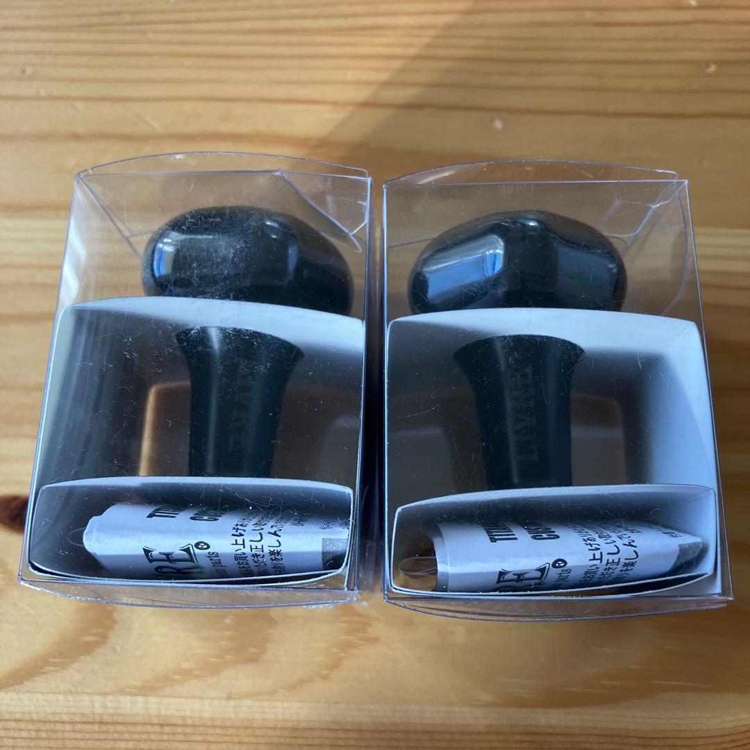 LIVRE カスタムノブ PT35B ALL BLACK ノブ単体2個セット